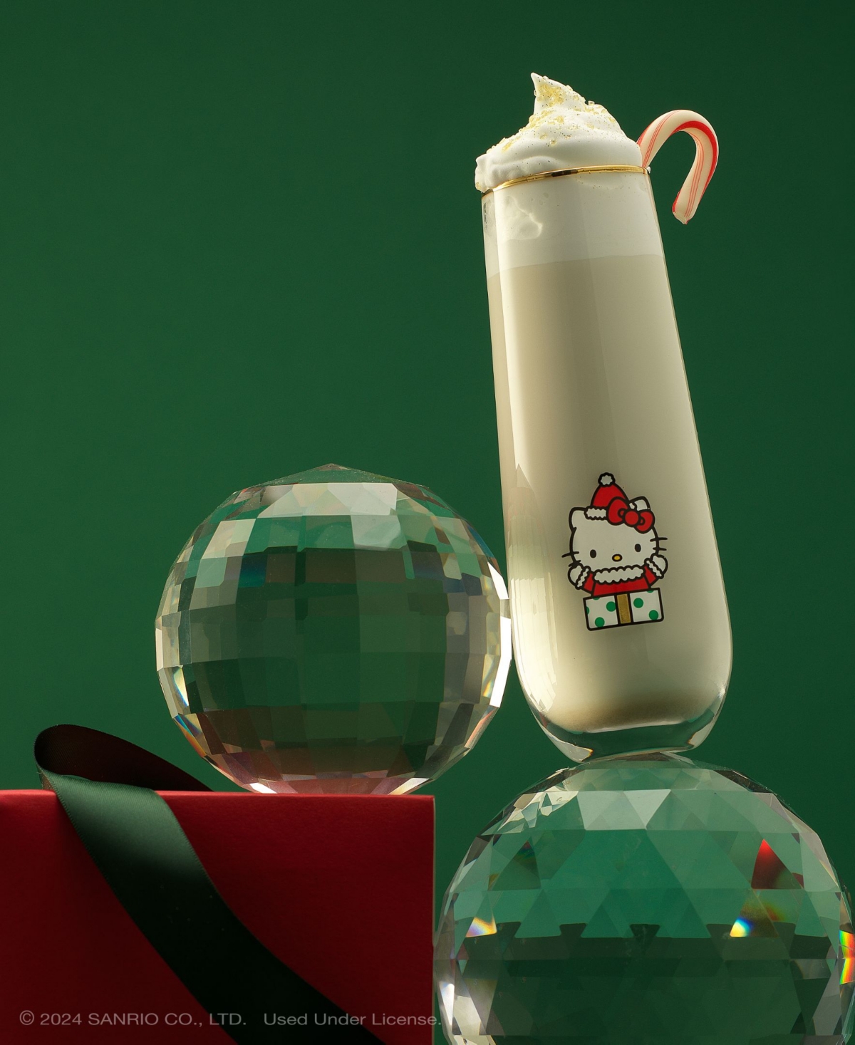 JoyJolt Hello Kitty and Friends Holiday Stemless Flutes, Set of 4