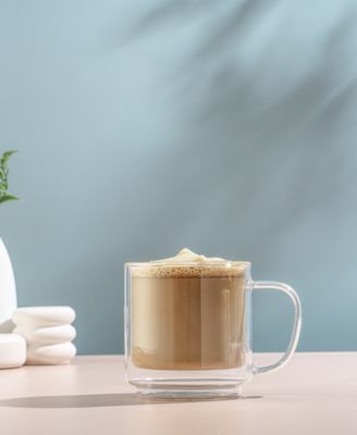 Haven Stackable Double Wall Glass Mugs, Set of 2