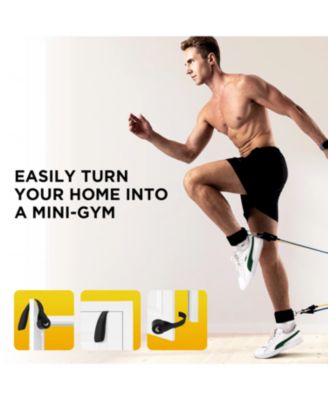 Resistance Exercise Bands Set Up to 150lb with Door Anchor and Handles