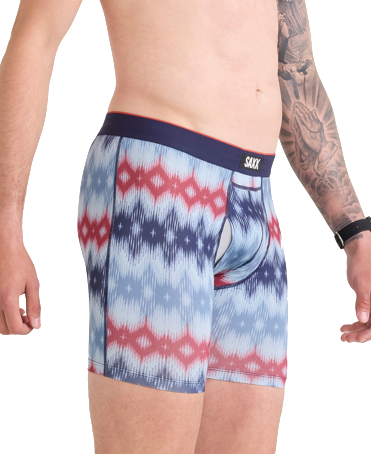 Men's Multi-Sport Printed Mesh Boxer Briefs - Ikatastic-multi