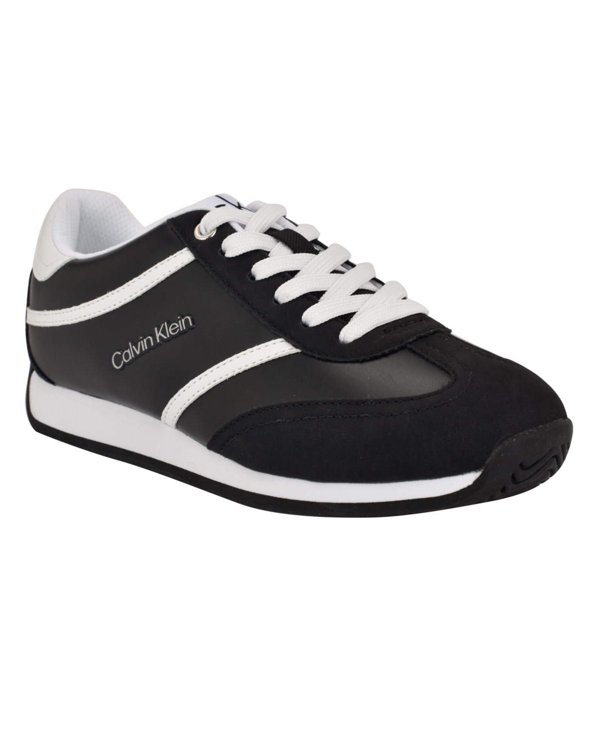 Calvin Klein Women's Avyenna Round Toe Casual Sneakers In Black