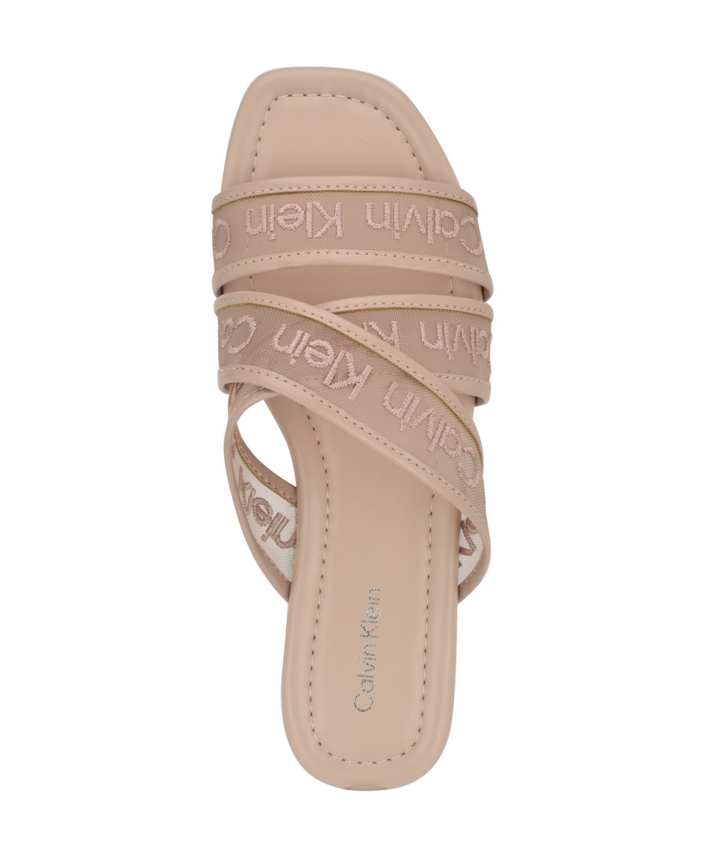 Женские сандалии Calvin Klein Bestina Strappy Logo, цвет: Светлый натуральный — фото 4