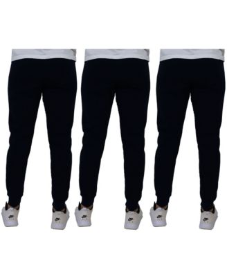 Men's Pro Star Slim Fit Fleece Lined Joggers-3 Pack