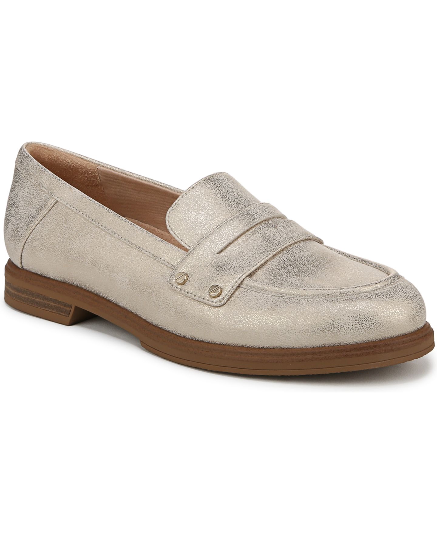 Женские туфли Dr. Scholl's Hello Slip On Penny, цвет: Золотая искусственная кожа — фото 1