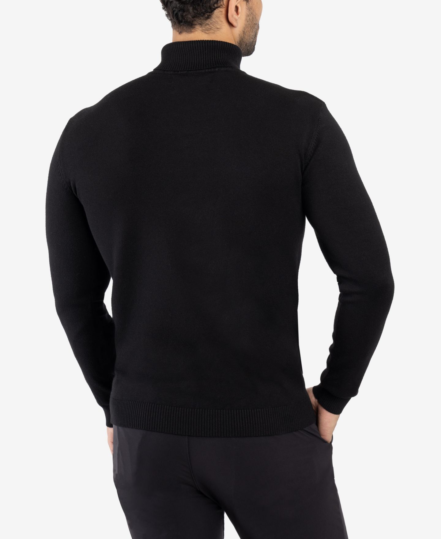 Мужской свитер XRAY Turtleneck, цвет: Чёрный — фото 2