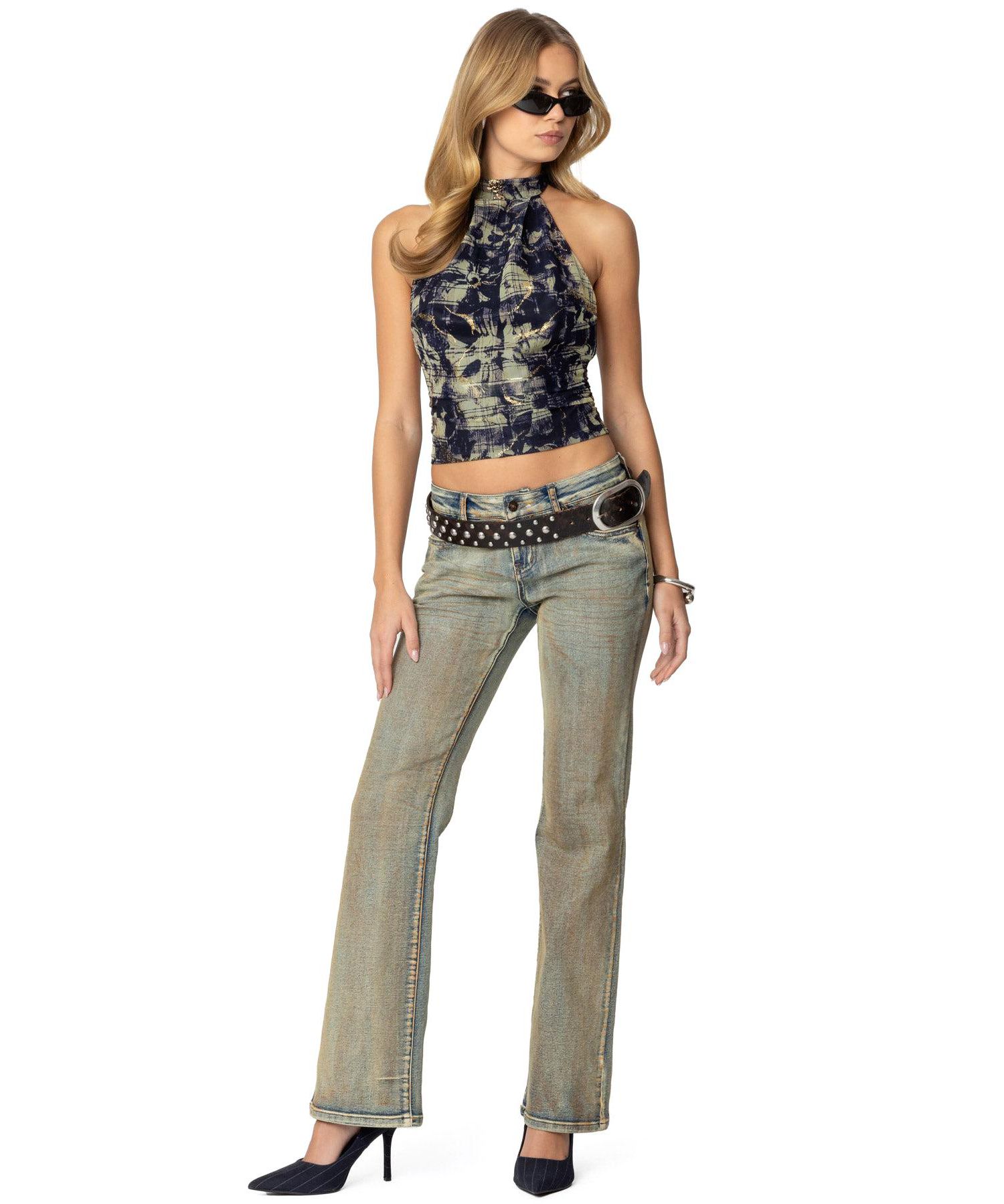 Women's Paz Printed Mesh Top
