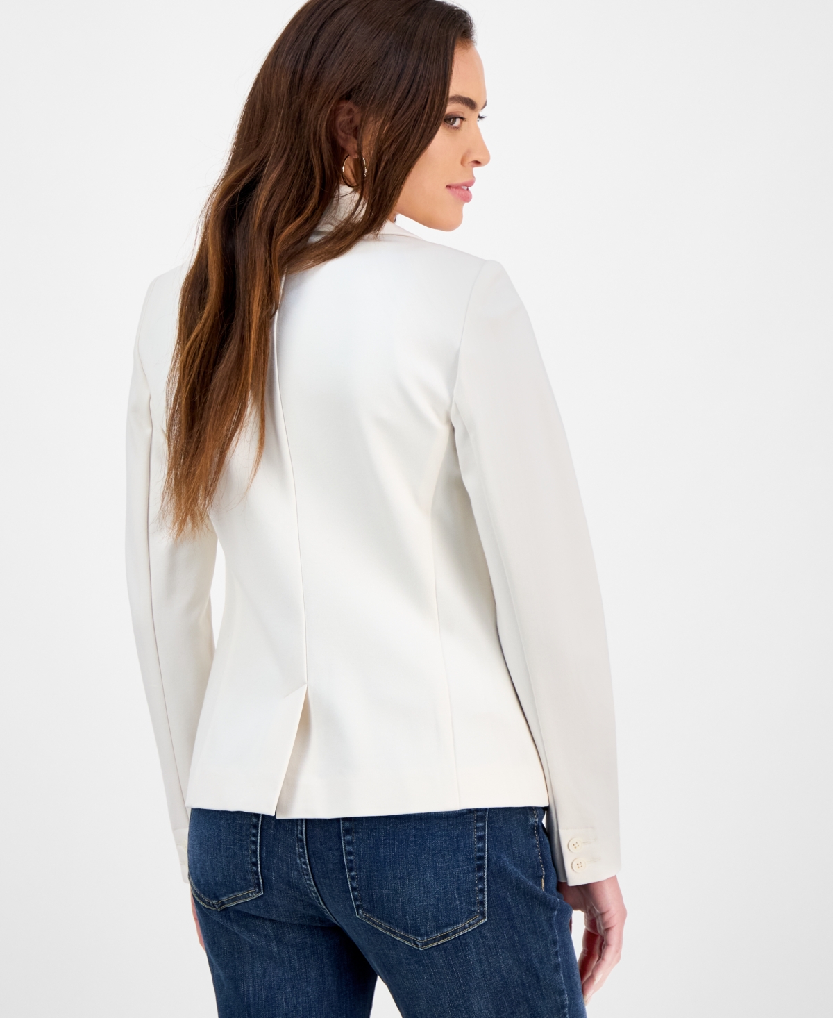 Shop Inc International Concepts Petite Ponte Blazer, Created For Macy's In Vintage Cr