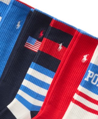 Men's 6-Pk. Polo USA Crew Socks
