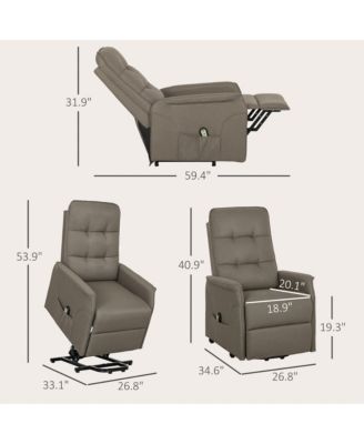 Lift Recliner Chair, Power Lift Sofa with Quick Assembly, Deep