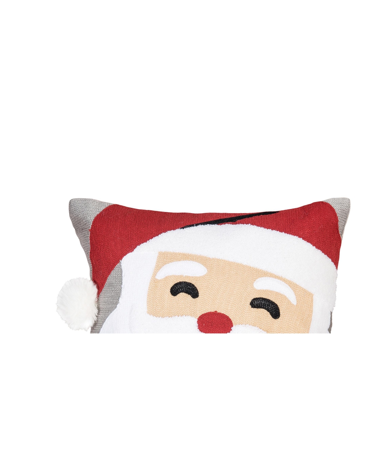 Santa Face 14" x 14" Christmas Holiday Throw Pillow