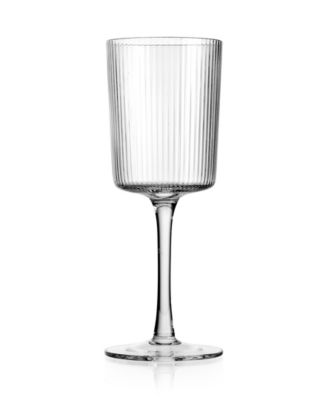 Sullivan Street Fluted White Wine Glasses, Set of 4
