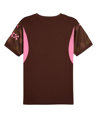 Men's Brown Manchester City 2024/25 Replica Short Sleeve Goalkeeper Jersey