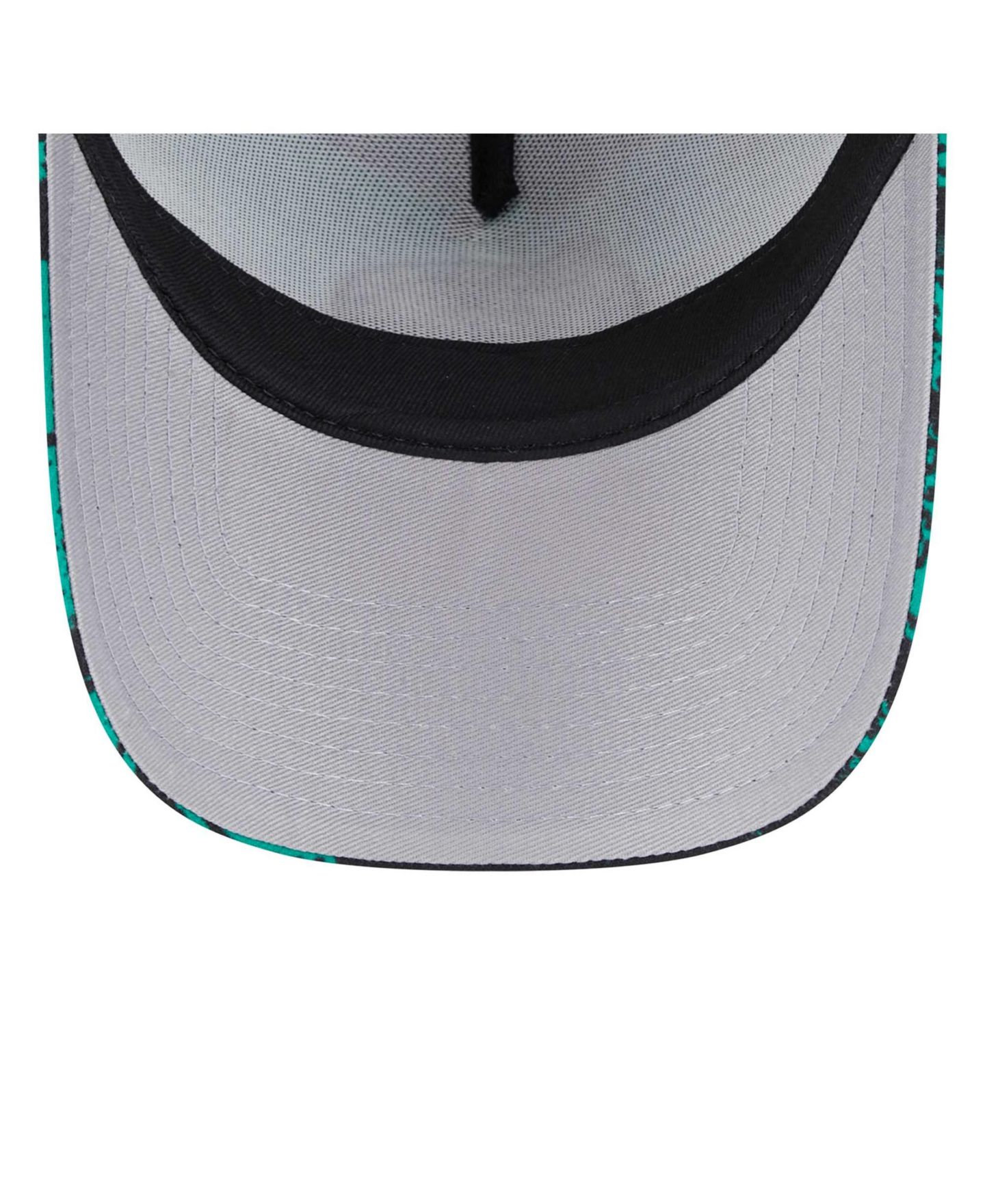 Мужская кепка New Era Black/Kelly Green Boston Celtics Tip Off A-Frame Trucker 9FORTY Adjustable Hat — фото 3