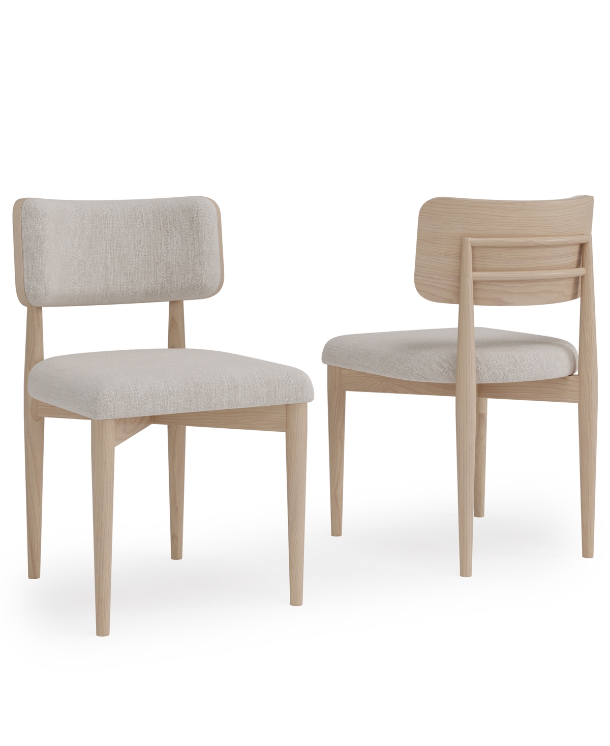 Macy's Lunare 2-pc. Curved Chair Set In No Color