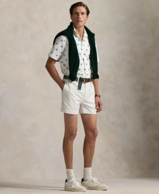 Men's Classic-Fit Racquet-Print Oxford Shirt