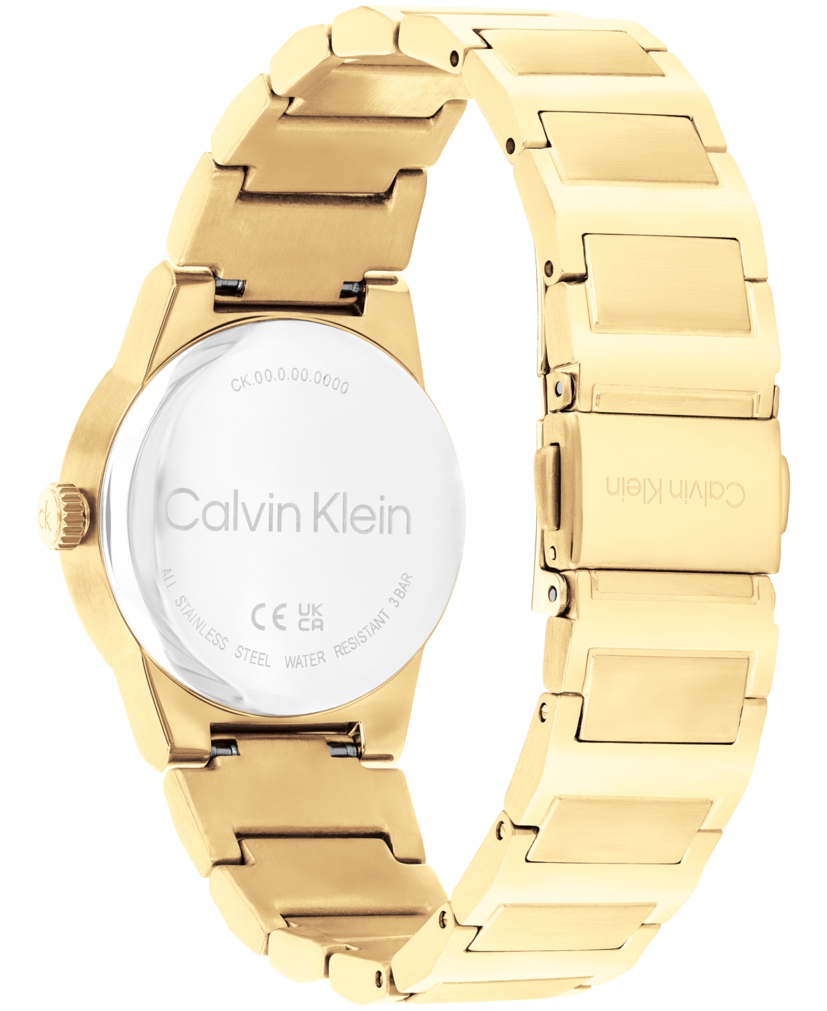 Calvin Klein Women's Minimalist Integrated Link Bracelet 32mm Watch In Gold Tone