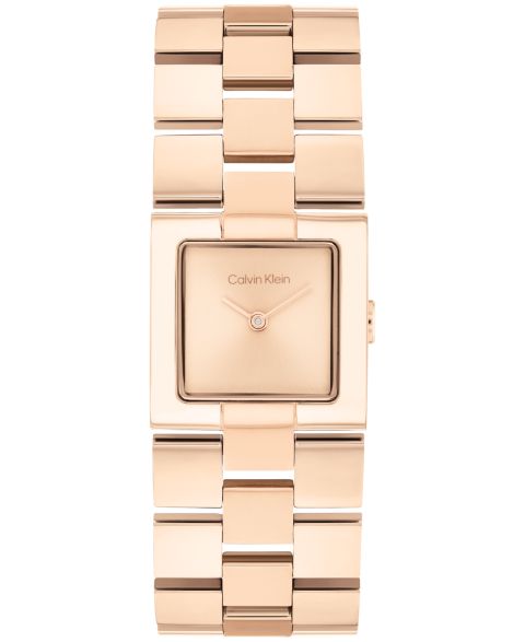 Женские часы Calvin Klein CK Meridian Rose Gold Tone Stainless Steel Bracelet Watch, 22mm
