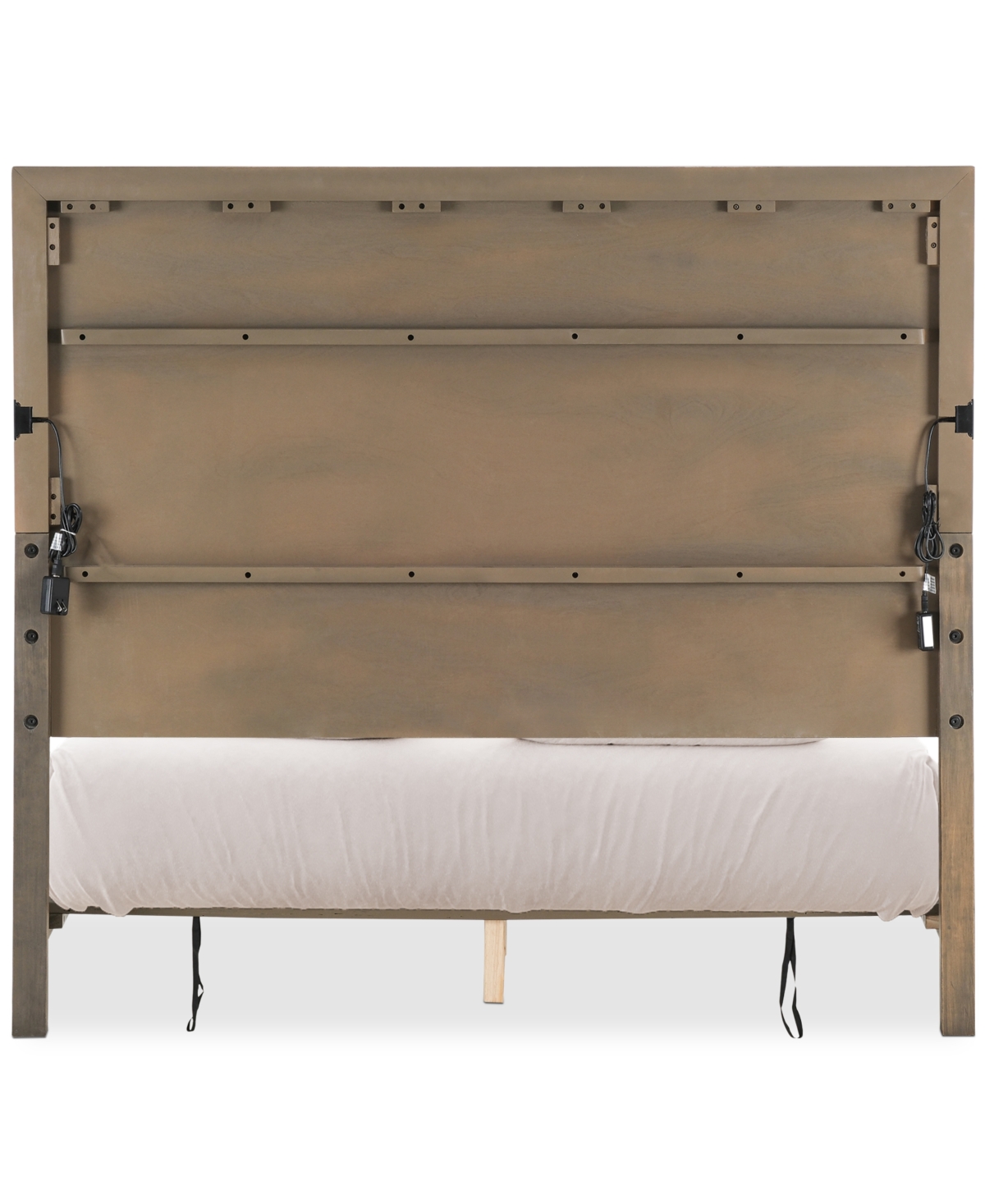 Macy's Portmore Full Panel Storage Bed (with Soft Close Drawers), Created For  In Brown