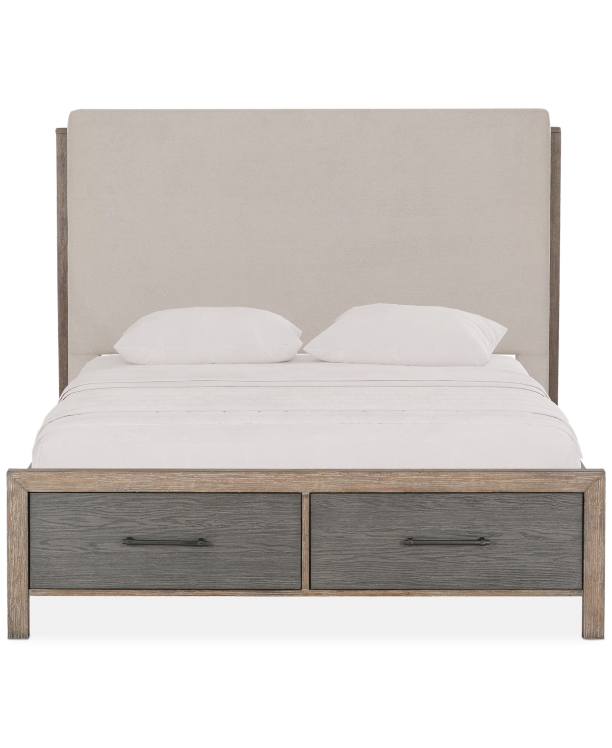 Macy's Portmore Queen Upholstered Storage Bed (with Soft Close Drawers), Created For  In No Color