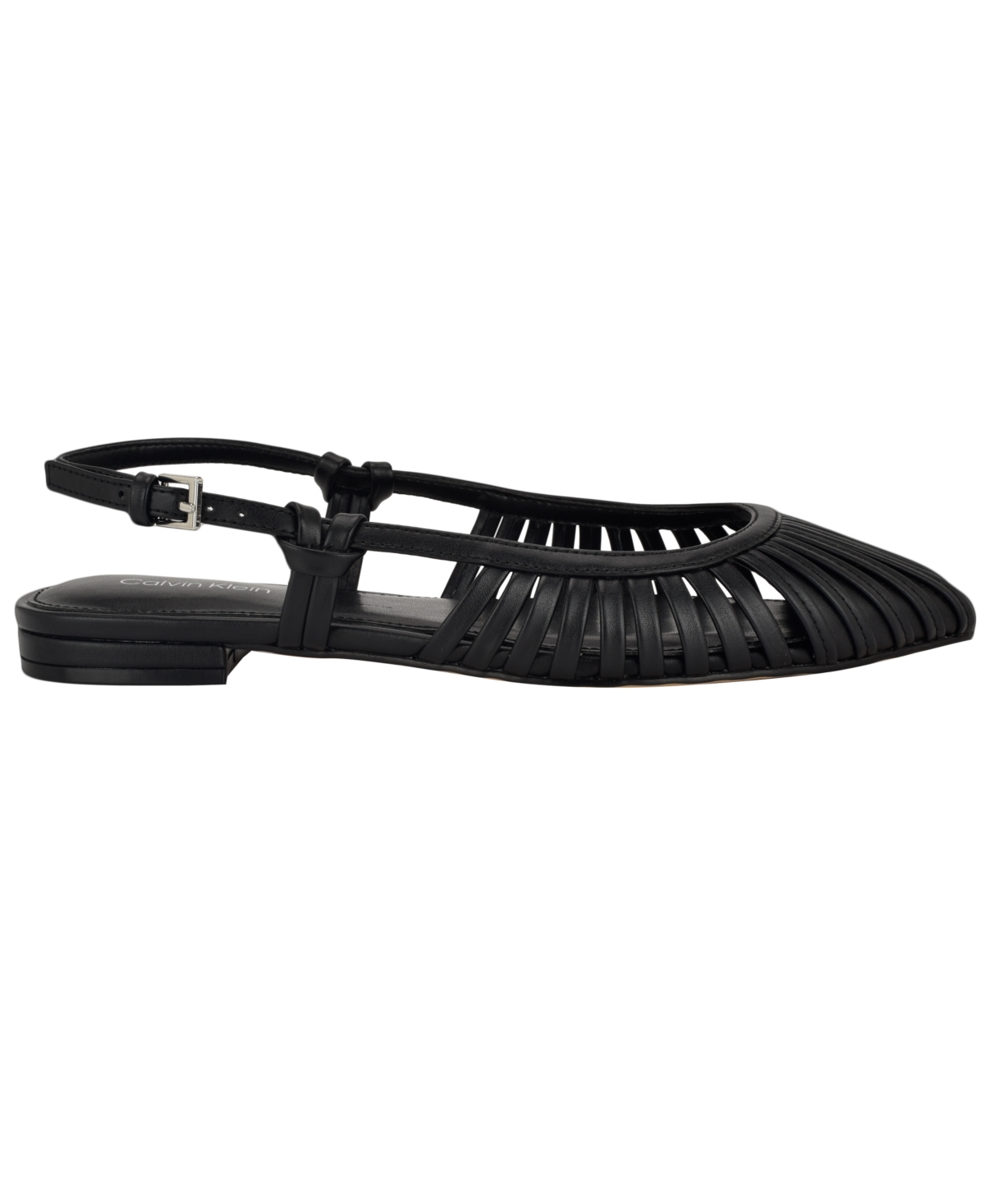 Calvin Klein Movella Slingback Kitten Heel Pump In Black
