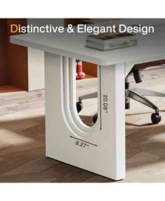 Modern Executive Desk, 70.9" Large Office Computer Desk, Meeting Room Table, Simple Workstation Business Furniture for Home Office