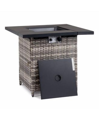 50000 BTU Gas Firepit with Volcanic Stone - Fire Table