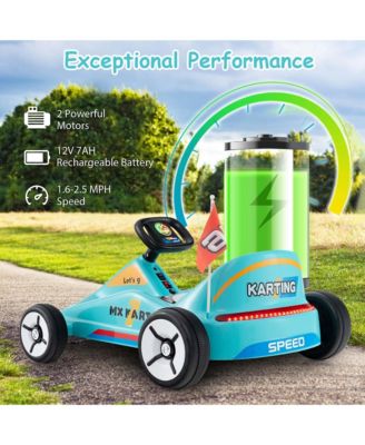 12V Kids Electric Go Kart 7AH Battery Powered Ride on Race Toy with Remote Control
