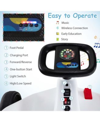 12V Kids Electric Go Kart 7AH Battery Powered Ride on Race Toy with Remote Control