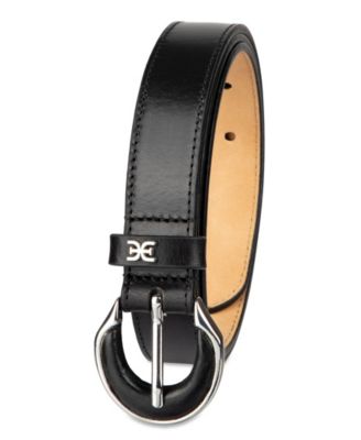 Leather Inset Harness Buckle Belt