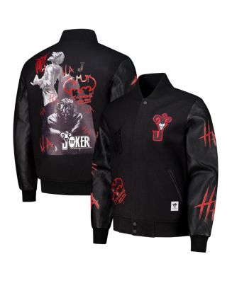 Freeze Max Men's Black Batman Joker Full-Zip Varsity Jacket - Macy's
