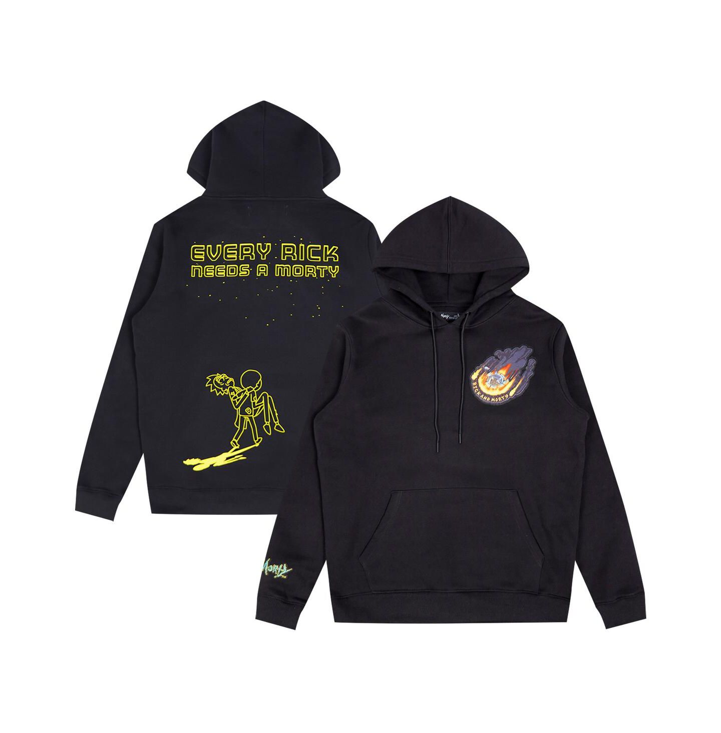 Мужское худи Freeze Max Black Rick And Morty Every Rick Pullover — фото 1