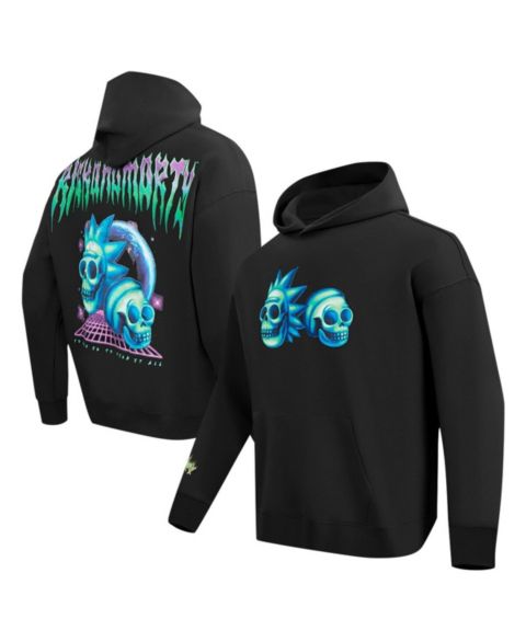 Мужское худи Freeze Max Black Rick And Morty Rockstar Loose Fit Pullover