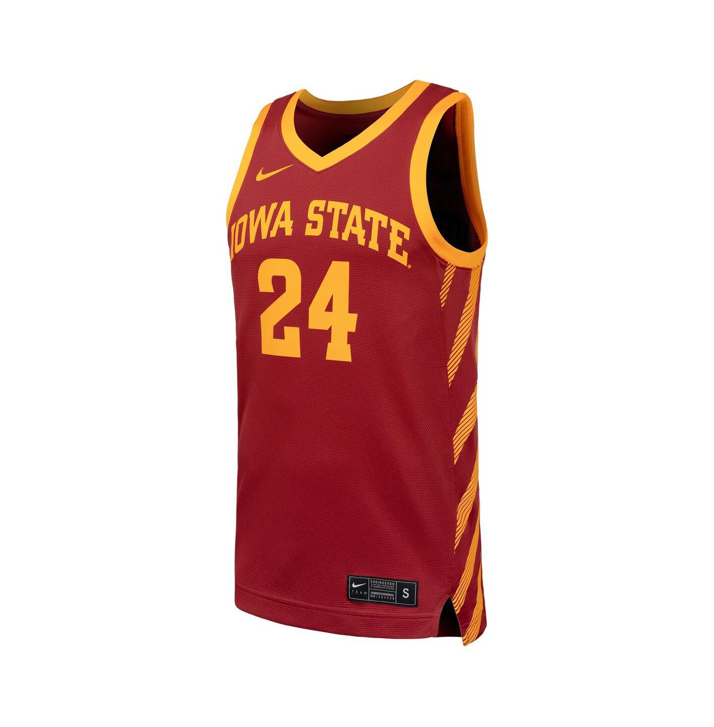 Мужской топ Nike Cardinal Iowa State Cyclones Replica Basketball Jersey — фото 2