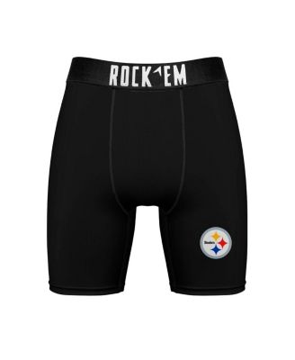 Men's Pittsburgh Steelers Primary Crew Socks Boxer Briefs Combo Pack
