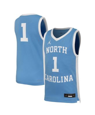 Nike - Big Boys and Girls 1 Carolina Blue North Carolina Tar Heels Retro Replica Basketball Jersey