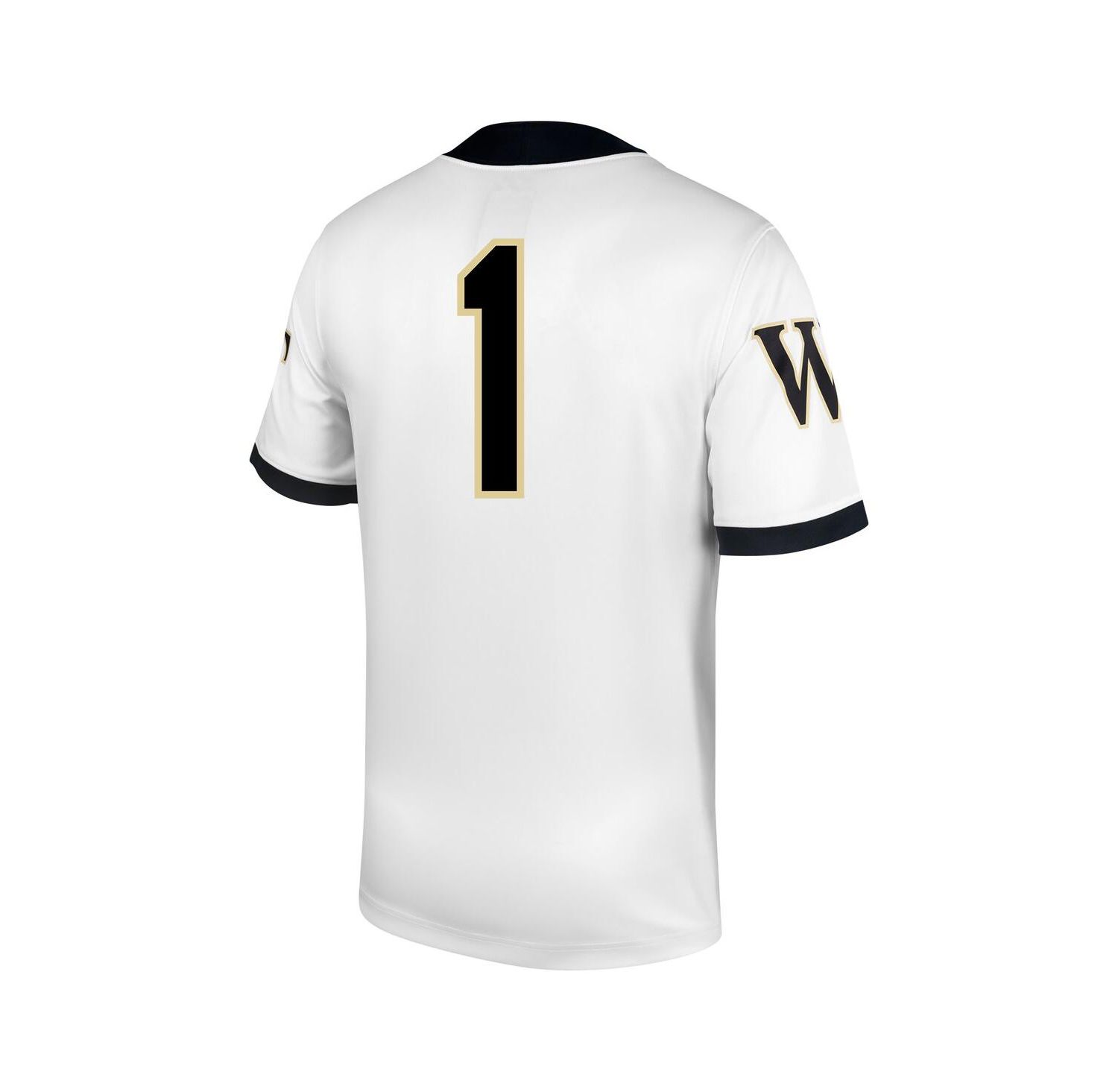 Men's 1 White Wake Forest Demon Deacons Untouchable Football Jersey