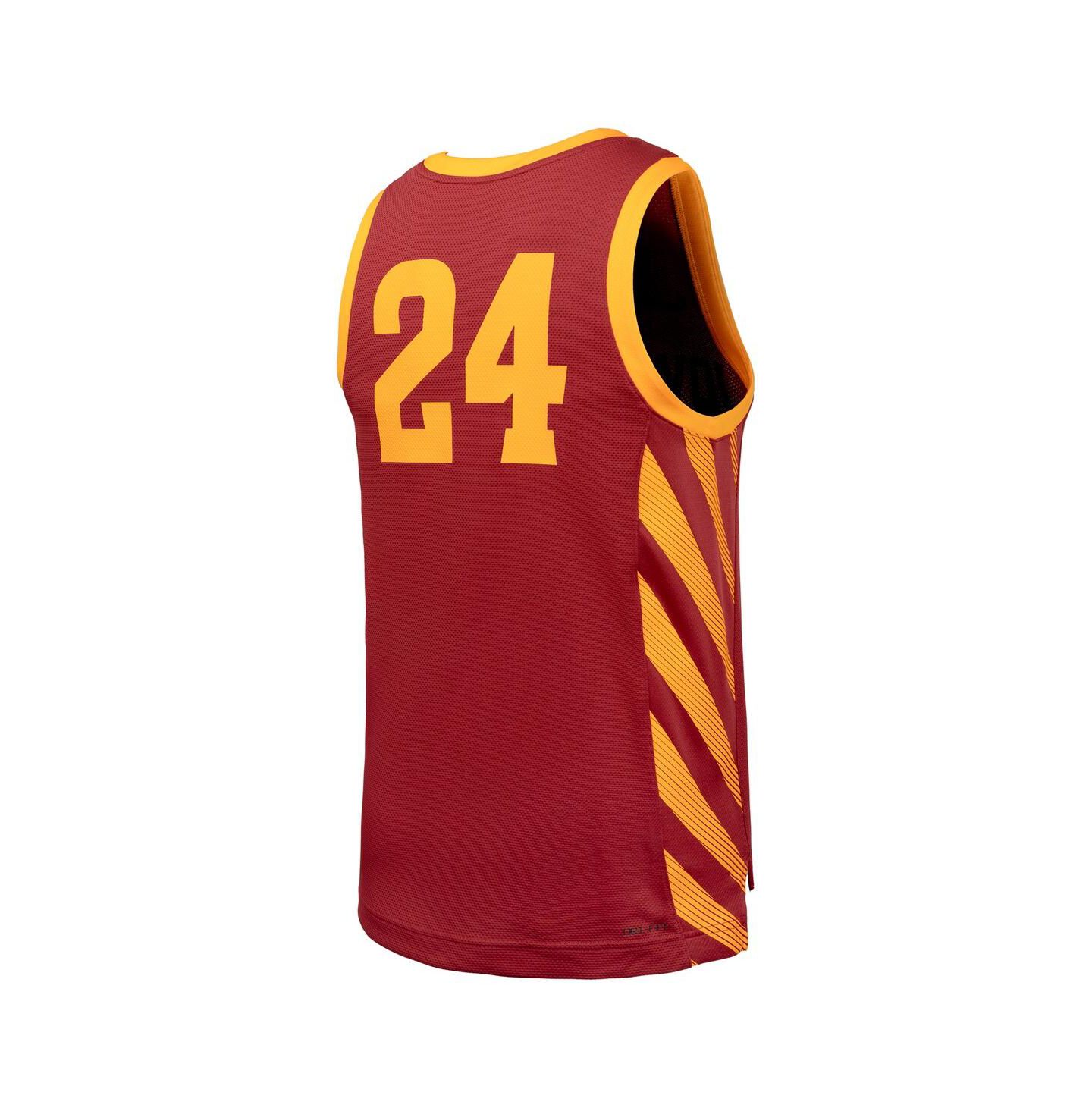 Мужской топ Nike Cardinal Iowa State Cyclones Replica Basketball Jersey — фото 3