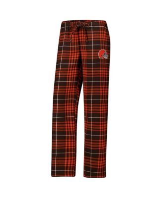 Women's Cleveland Browns Vector T-Shirt Flannel Pants Sleep Set