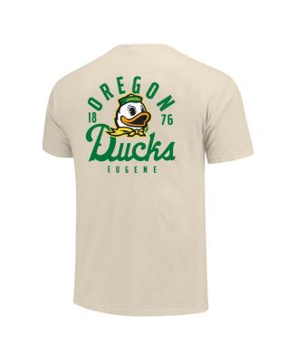 Men's Cream Oregon Ducks Comfort Colors Mascot Overlay T-Shirt
