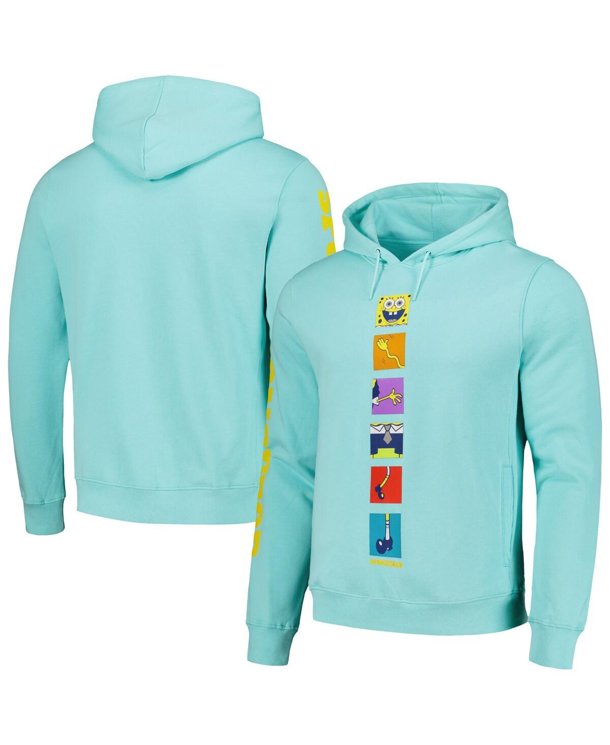 Men's & Women's Mint SpongeBob SquarePants Pieces Pullover Hoodie - Mint