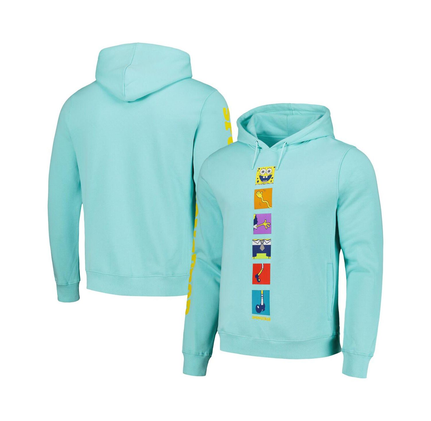 Men's & Women's Mint SpongeBob SquarePants Pieces Pullover Hoodie