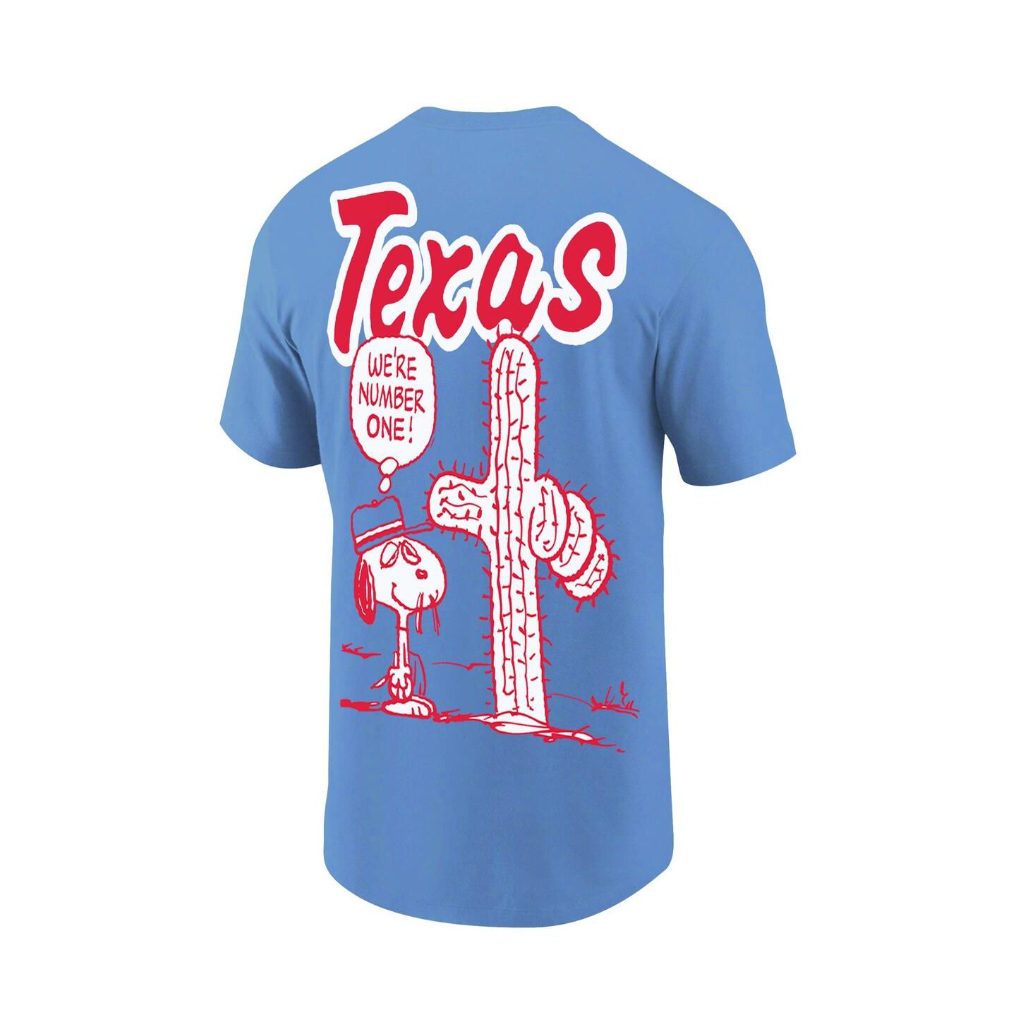Мужская футболка Ripple Junction Royal Peanuts Texas Baseball — фото 3