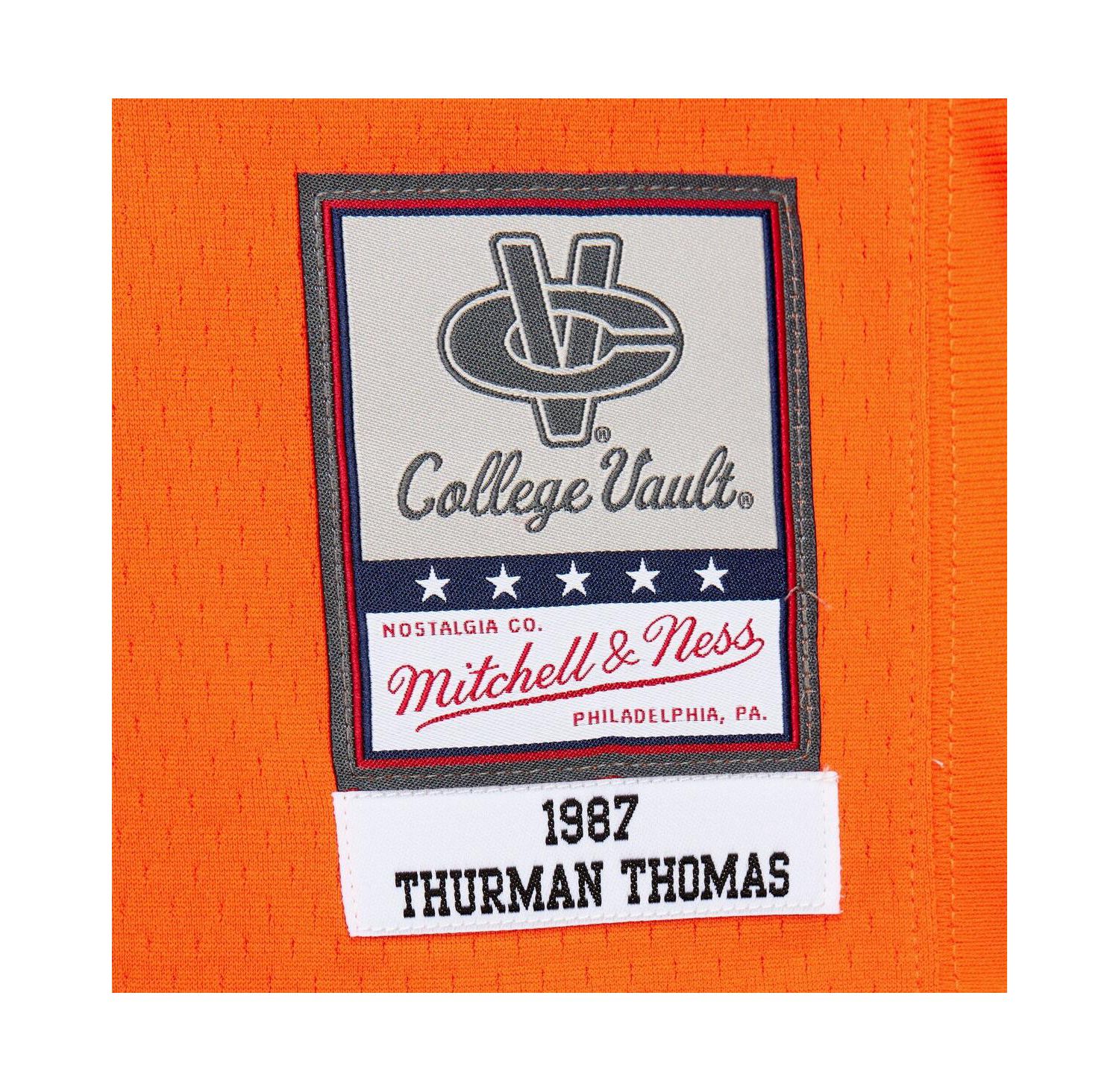 Men's Thurman Thomas Orange Oklahoma State Cowboys 1987 Replica Jersey