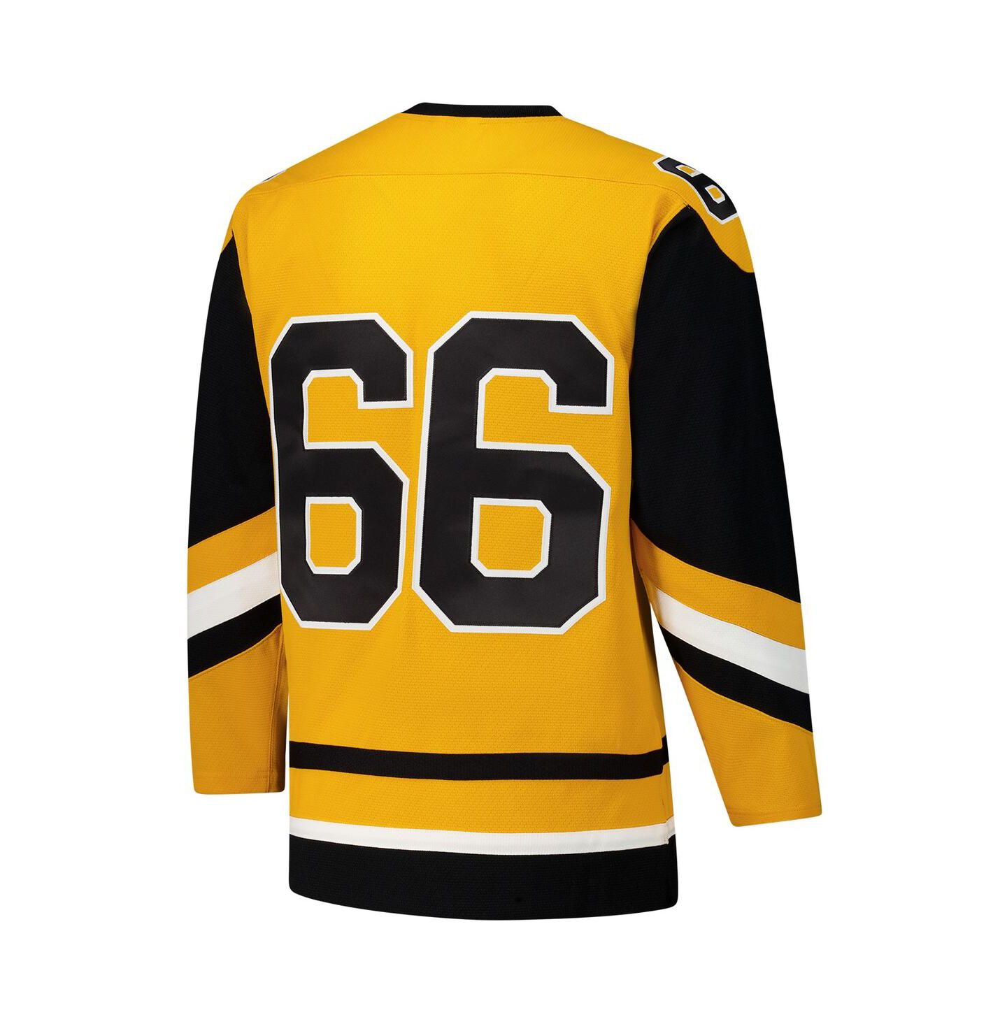 Мужской топ Mitchell & Ness Mario Lemieux Gold Pittsburgh Penguins 1984-85 Power Play Jersey — фото 3