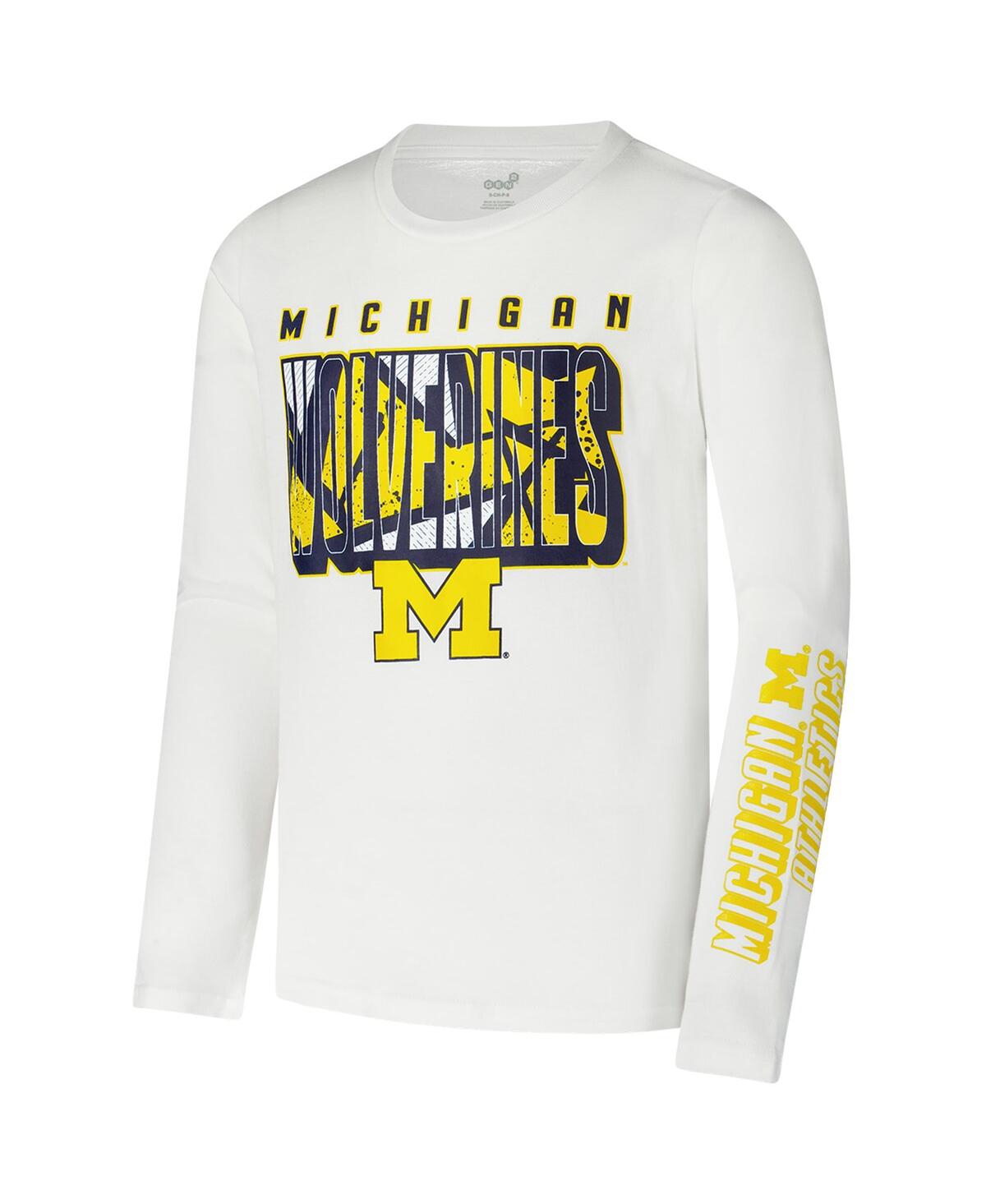 Outerstuff Youth Michigan Wolverines In The Mix T-shirt Combo Set In Maize
