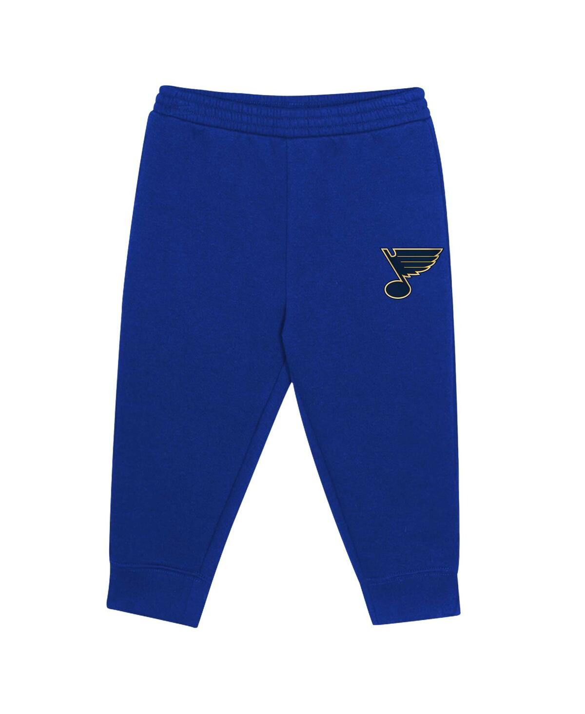 Outerstuff Toddler Blue/gold St. Louis Blues Puck Hero Fleece Hoodie And Sweatpants Set In Blue,gold