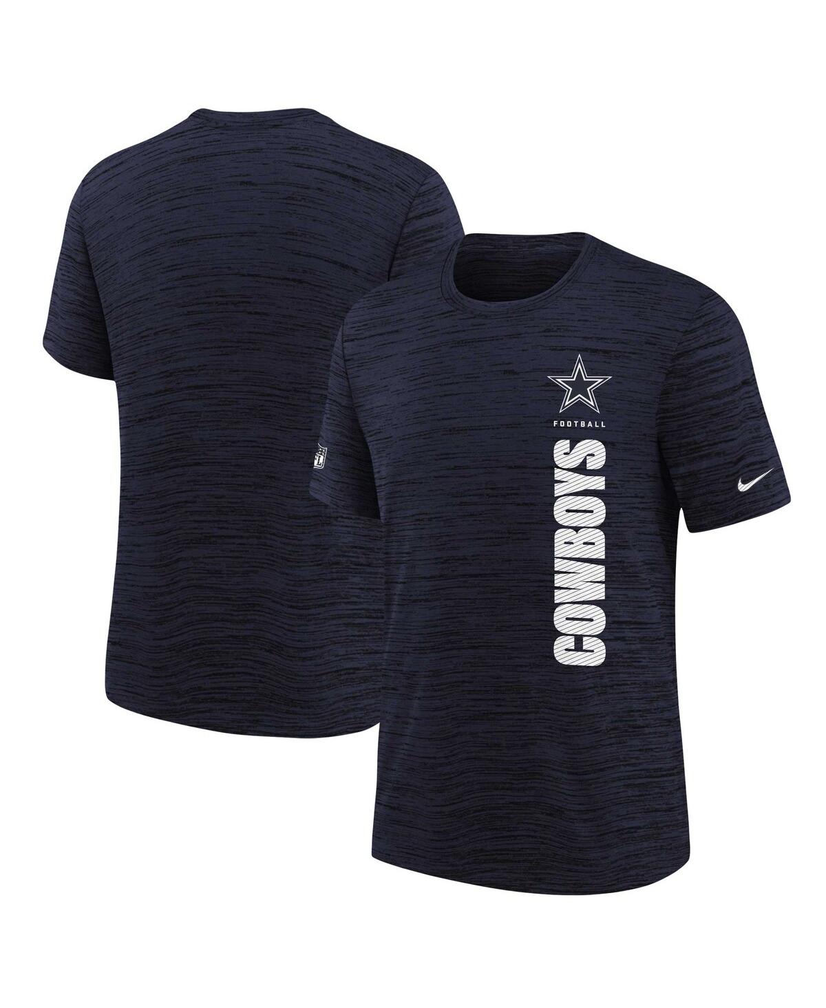 Nike Big Boys And Girls Navy Dallas Cowboys Sideline Velocity Performance T-shirt In Navy