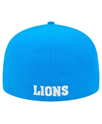 Men's Blue Detroit Lions Omaha Throwback 59FIFTY Fitted Hat