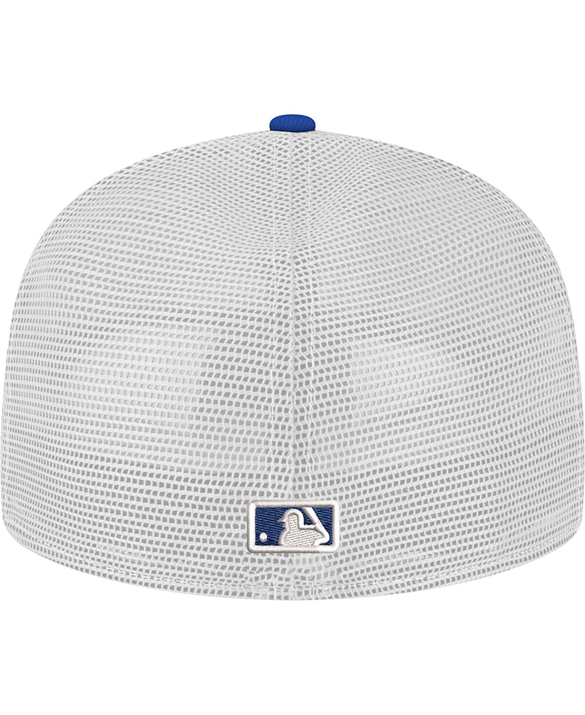 New Era Men's Royal Los Angeles Dodgers Team Color 59fifty Trucker Fitted Hat In Royal