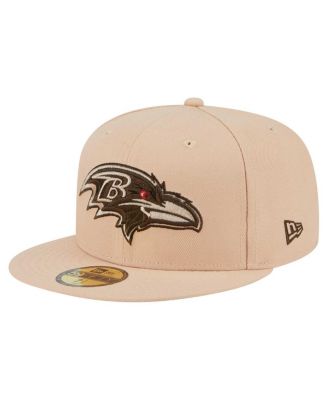 Men's Tan Baltimore Ravens Candied Pecan 59FIFTY Fitted Hat